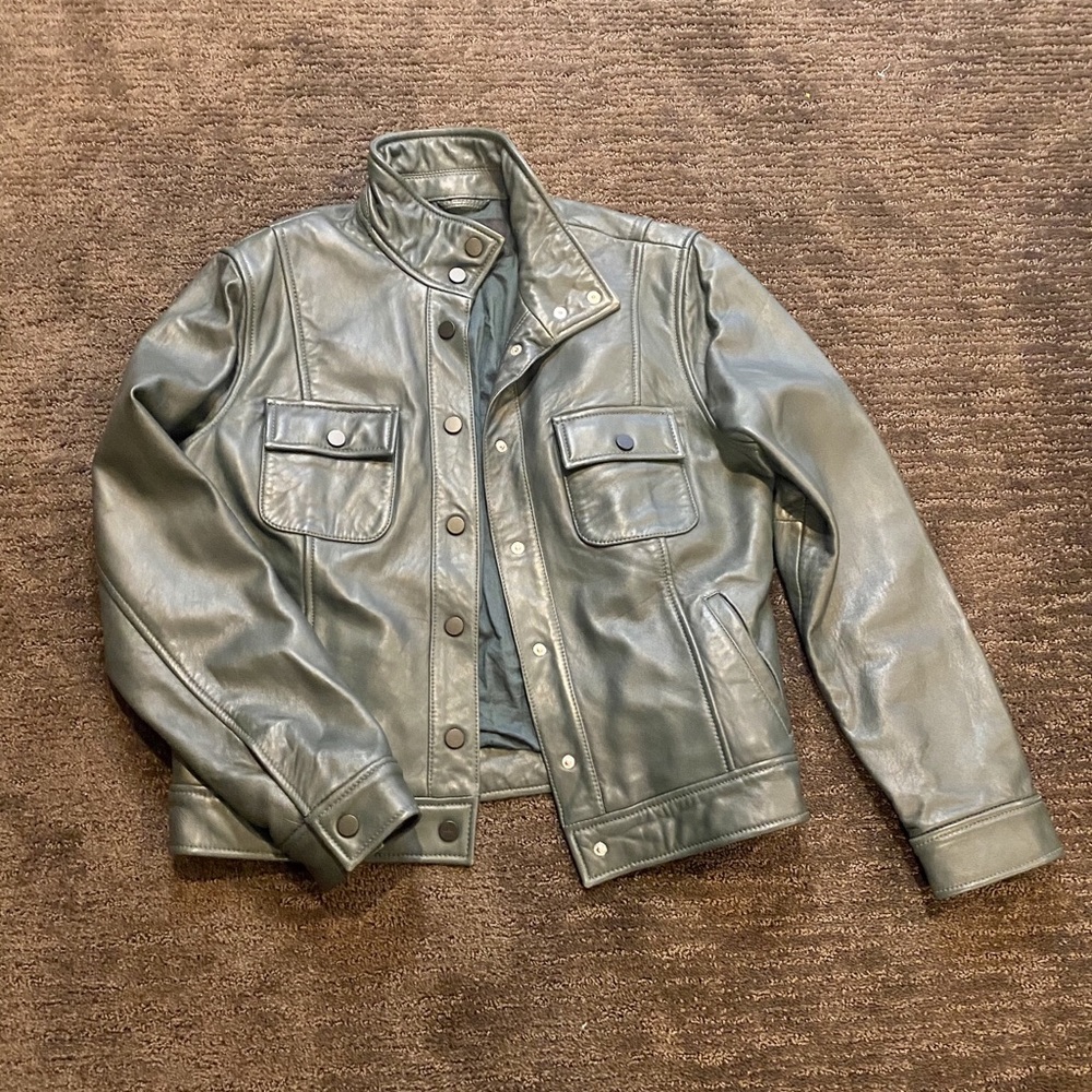 Hunter Green leather jacket